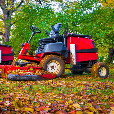 Image showing  18x8.50-8 4 Ply Sawtooth Tire and 5 on 4.5 Stamped Wheel Assembly
