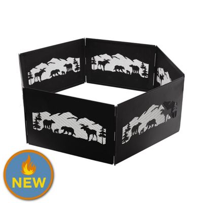 Image showing  36 in. Zion Portable Folding Fire Ring with Carrying Bag