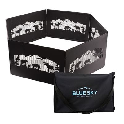 Image showing  36 in. Zion Portable Folding Fire Ring with Carrying Bag