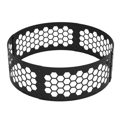Blue Sky Outdoor 36 in. Honeycomb Decorative Steel Round Fire Ring, 2.75 mm
