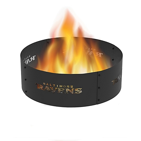 Blue Sky Outdoor 36 in. Baltimore Ravens Decorative Steel Round Fire Ring