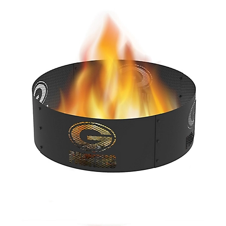 Blue Sky Outdoor 36 in. Green Bay Packers Decorative Steel Round Fire Ring