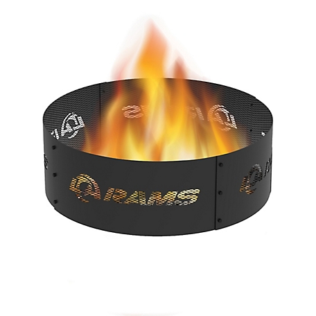 Blue Sky Outdoor 36 in. Los Angeles Rams Decorative Steel Round Fire Ring