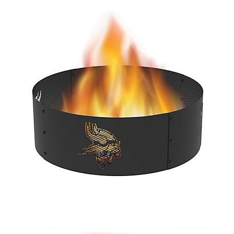 Blue Sky Outdoor 36 in. Minnesota Vikings Decorative Steel Round Fire Ring