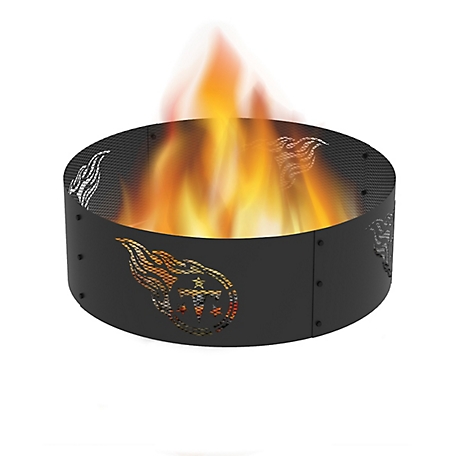 Blue Sky Outdoor 36 in. Tennessee Titans Decorative Steel Round Fire Ring