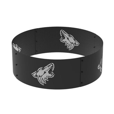 Image showing  36 in. Arizona Coyotes Decorative Steel Round Fire Ring