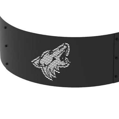 Image showing  36 in. Arizona Coyotes Decorative Steel Round Fire Ring
