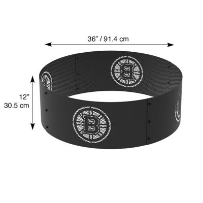 Image showing  36 in. Boston Bruins Decorative Steel Round Fire Ring