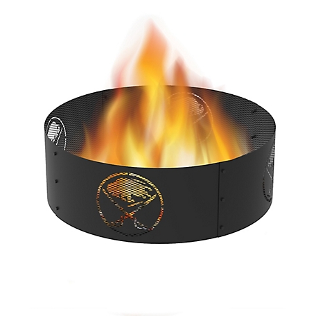 Blue Sky Outdoor 36 in. Buffalo Sabres Decorative Steel Round Fire Ring