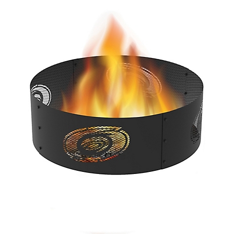 Blue Sky Outdoor 36 in. Carolina Hurricanes Decorative Steel Round Fire Ring