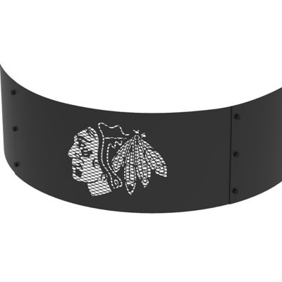 Image showing  36 in. Chicago Blackhawks Decorative Steel Round Fire Ring
