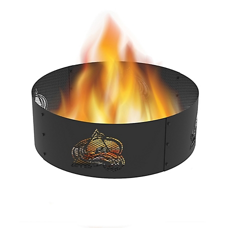 Blue Sky Outdoor 36 in. Colorado Avalanche Decorative Steel Round Fire Ring