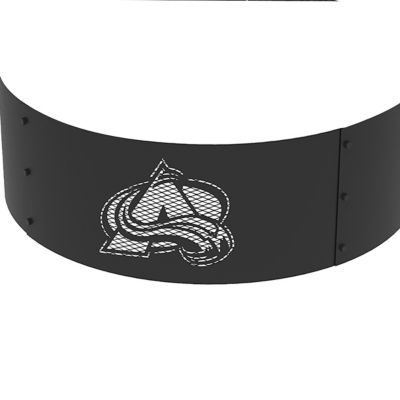Image showing  36 in. Colorado Avalanche Decorative Steel Round Fire Ring