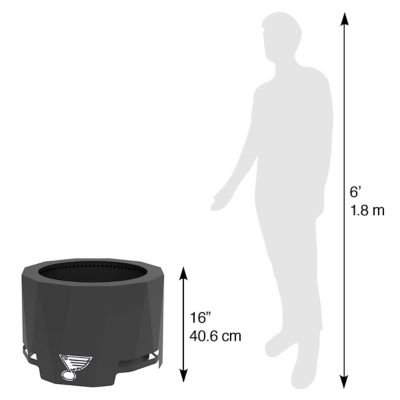 Image showing  The Peak Colombus Blue Jackets Patio Fire Pit