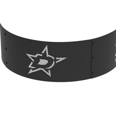 Image showing  36 in. Dallas Stars Decorative Steel Round Fire Ring