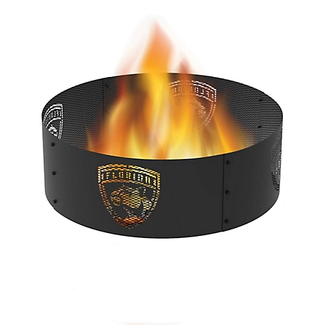 Blue Sky Outdoor 36 in. Florida Panthers Decorative Steel Round Fire Ring
