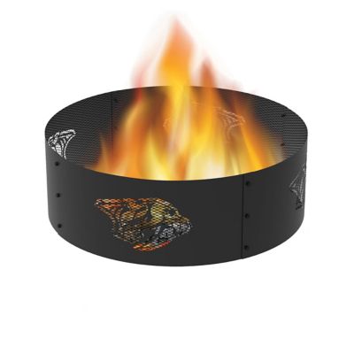 Blue Sky Outdoor 36 in. Nashville Predators Decorative Steel Round Fire Ring