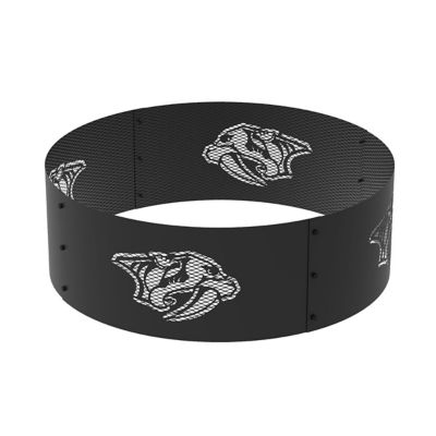Image showing  36 in. Nashville Predators Decorative Steel Round Fire Ring