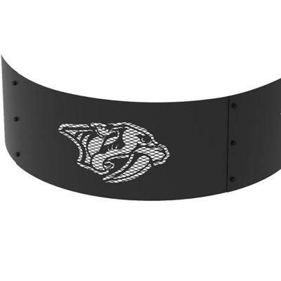 Image showing  36 in. Nashville Predators Decorative Steel Round Fire Ring