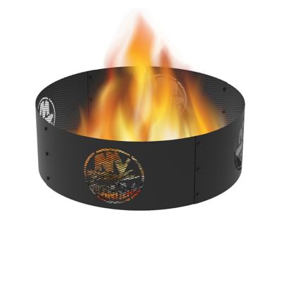 Blue Sky Outdoor 36 in. New York Islanders Decorative Steel Round Fire Ring