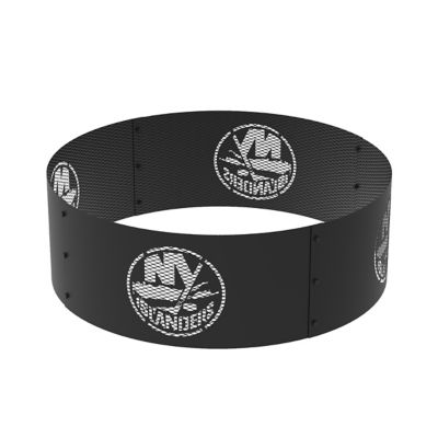 Image showing  36 in. New York Islanders Decorative Steel Round Fire Ring