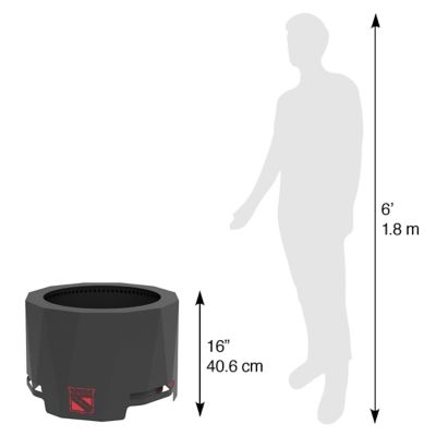 Image showing  19.75 in. The Peak New York Rangers Smokeless Patio Wood-Burning Fire Pit