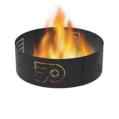 Blue Sky Outdoor 36 in. Philadelphia Flyers Decorative Steel Round Fire Ring