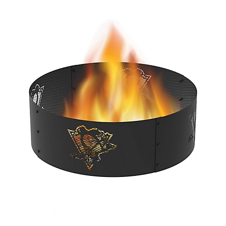 Blue Sky Outdoor 36 in. Pittsburgh Penguins Decorative Steel Round Fire Ring
