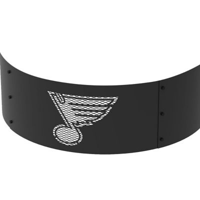 Image showing  36 in. St. Louis Blues Decorative Steel Round Fire Ring