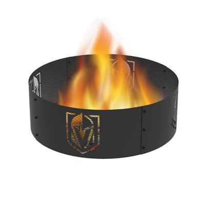 Blue Sky Outdoor 36 in. Vegas Golden Knights Decorative Steel Round Fire Ring