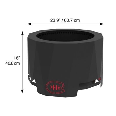 Image showing  19.75 in. The Peak Montreal Canadiens Smokeless Patio Wood-Burning Fire Pit