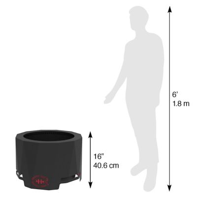 Image showing  19.75 in. The Peak Montreal Canadiens Smokeless Patio Wood-Burning Fire Pit