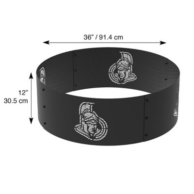Image showing  36 in. Ottawa Senators Decorative Steel Round Fire Ring