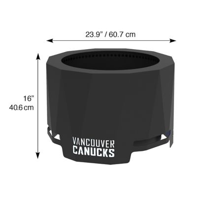 Image showing  19.75 in. The Peak Vancouver Canucks Smokeless Patio Wood-Burning Fire Pit