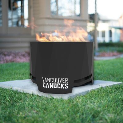 Image showing  19.75 in. The Peak Vancouver Canucks Smokeless Patio Wood-Burning Fire Pit