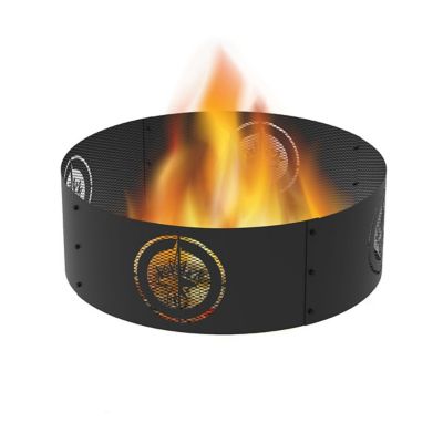 Blue Sky Outdoor 36 in. Winnipeg Jets Decorative Steel Round Fire Ring