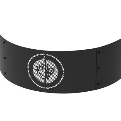 Image showing  36 in. Winnipeg Jets Decorative Steel Round Fire Ring