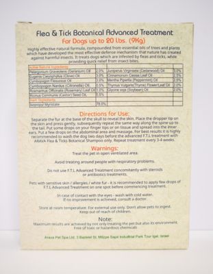 Image showing  Advanced Botanical Flea and Tick Topical Treatment for Dogs Up to 20 lb., 4 ct.