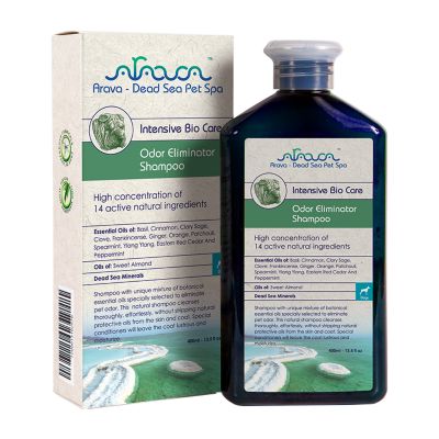 Arava Dead Sea Pet Spa Odor Eliminator Dog Shampoo, 13.5 oz. Supper dog shampoo