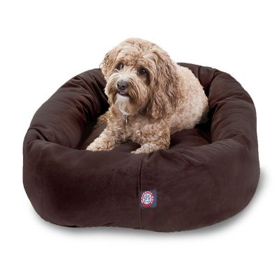 Image showing  Suede Bagel Dog Bed