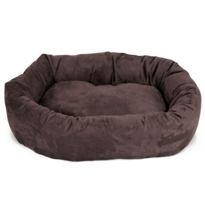 Image showing  Suede Bagel Dog Bed