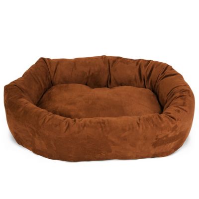 Image showing  Suede Bagel Dog Bed