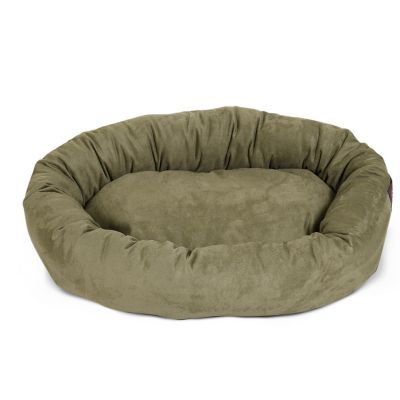 Image showing 1 th Majestic Pet Suede Bagel Dog Bed