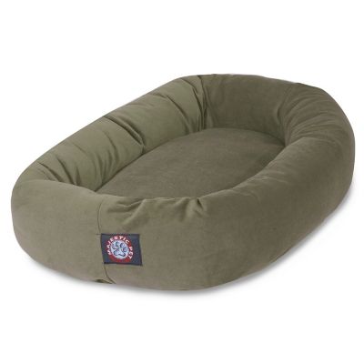 Image showing  Suede Bagel Dog Bed