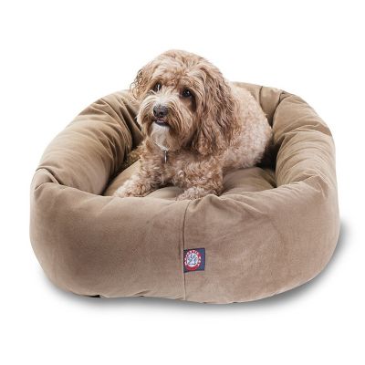 Majestic Pet Suede Bagel Dog Bed