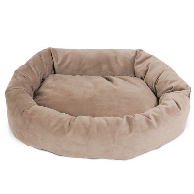 Image showing  Suede Bagel Dog Bed