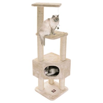 Majestic Pet 52 in. 2-Tier Casita Cat Tree with Main Residence