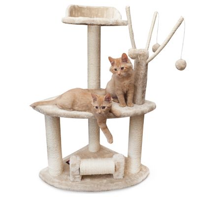 Majestic Pet 36 in. Cat Tree with Spinning Sisal Scratcher