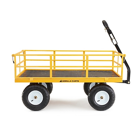 Gorilla Carts 7 cu. ft. 1,200 lb. Capacity Heavy-Duty Steel