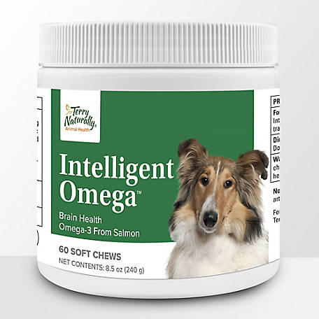Terry Naturally Animal Health Intelligent Omega Soft Chew Heart Supplement for Dogs, 0.68 lb., 60 ct.